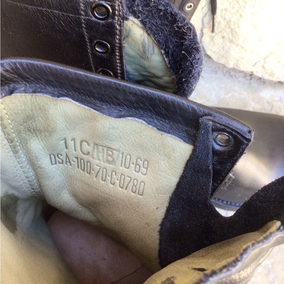 Vintage Black Armortred military boots size 11 C - Picture 7 of 7